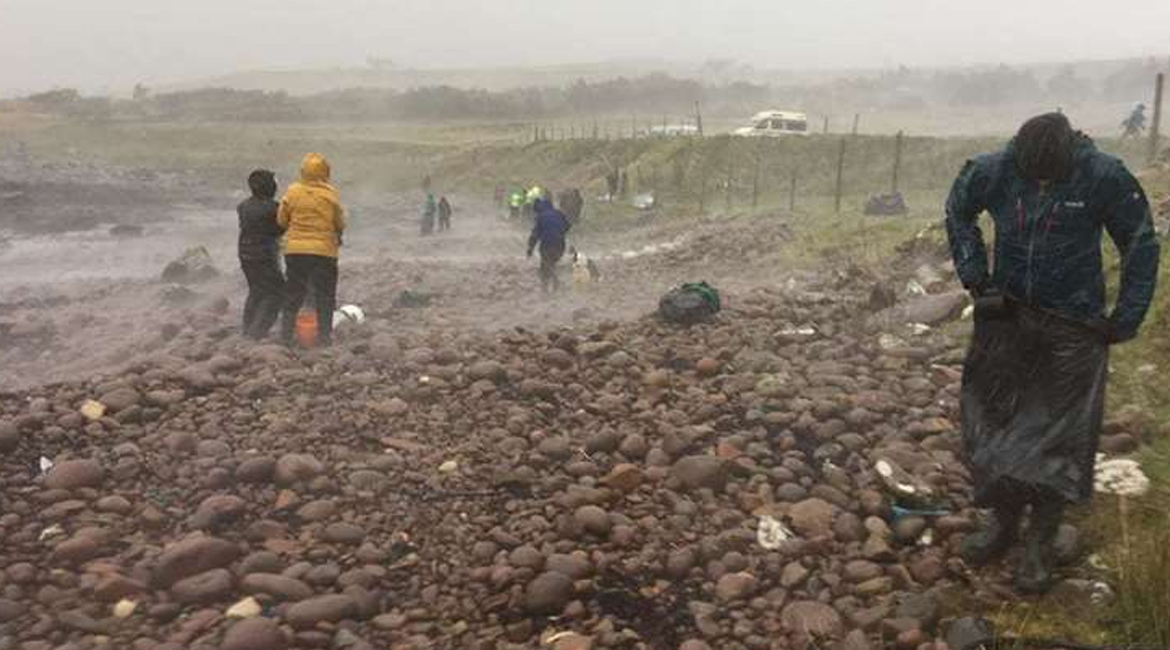 Ullapool Sea Savers make hefty impact with beauty spot beach clean at Achiltibuie